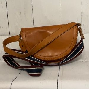 Leather shoulder/crossbody